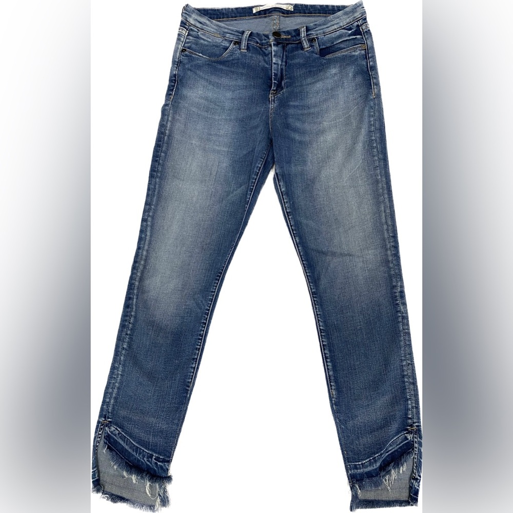 Chelsea & Violet Skinny Stretch Raw Hem Jeans